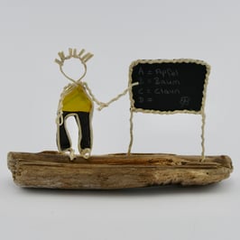 Lehrer aus Papierdraht