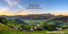 Alu-Dibond-FineArt-Appenzellerland/Schlatt Art.-Nr. MZ7-4376 Pano