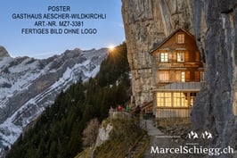 Poster/FineArt Print-Gasthaus Aescher-Wildkirchli Art.-Nr. MZ7-3381