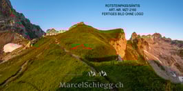 Alu-Dibond-FineArt-Rotsteinpass/Säntis Art.-Nr. MZ7-2160