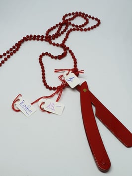 Kette Coiffeur 1 Metall Messere rot