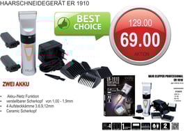 HAARSCHNEIDEGERÄT ER 1910 mit