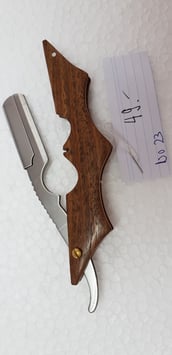 Model Prototyp 23 Full Holz SET Rasier-Messer