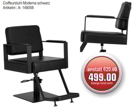 Coiffeurstuhl Modern schwarz