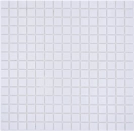 Mosaico 20mm Piscina Super White su carta