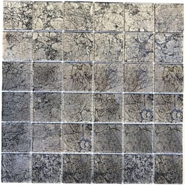 Mosaico Riflessi 48mm Carbone