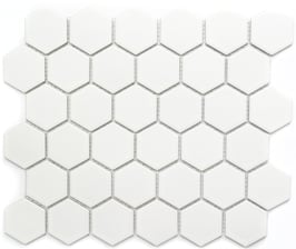 Mosaico Esagoni medi BIANCO MAT