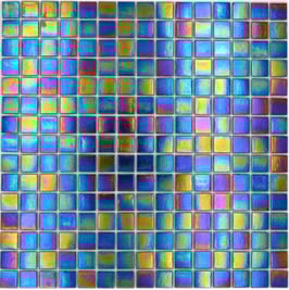 Mosaico 20mm IRIDISCENTE Nero