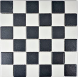Mosaico 48mm Antiscivolo MIX BIANCO NERO BIG