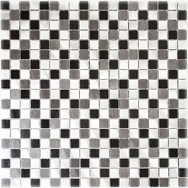 Mosaico 15mm in Alluminio Mix Cold