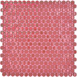Mosaico Kuba ESAGONI 15mm ROSSO