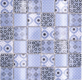 Mosaico Patchwork Azzurro