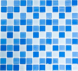 Mosaico CRYSTAL MIX CELESTE Vetro lucido