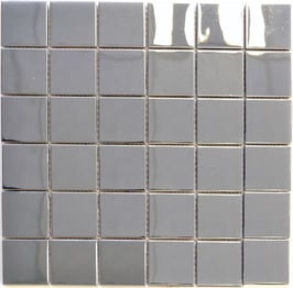 Mosaico 48mm in Metallo Acciaio lucido