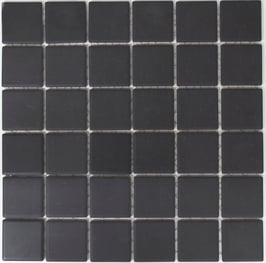 Mosaico 47mm Antiscivolo Ruvido NERO BIG opaco