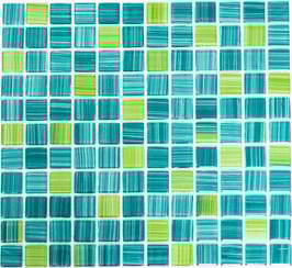 Mosaico ACQUAMARIN MIX Vetro Trasparente lucido
