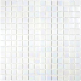 Mosaico 20mm IRIDISCENTE Bianco