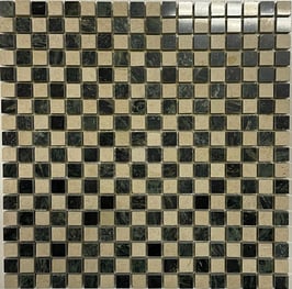 Mosaico Marmo 15mm Verde Botticino lucido 30,5x30,5x0,8cm