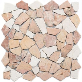Mosaico Palladiana Marmo Mix Rosso- Crema