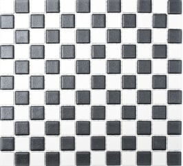 Mosaico 25mm Antiscivolo GRIGIO BIANCO