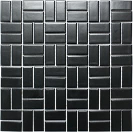 Mosaico PURO NERO KUBIK 23/48 MAT