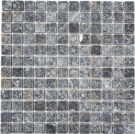 Mosaico Marmo 23mm Nero Marquinia anticato