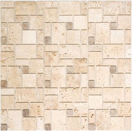 Mosaico Adesivo in marmo 15/32/48mm Travertin