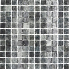 MOSAICO SHINE POOL BLACK 25mm