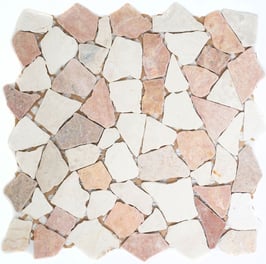 Mosaico Palladiana Marmo Mix Rosso Verona Botticino