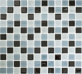 Mosaico CRYSTAL MIX BLACK Vetro lucido