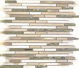 Mosaico Brick Marmo Vetro Metallo 15/48/98mm London Metal