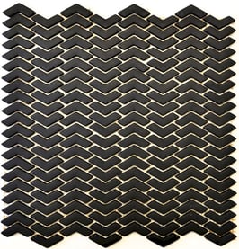 Mosaico Kuba ZIGZAG 10/45 mm NERO