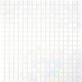 Mosaico 15mm IRIDISCENTE Bianco
