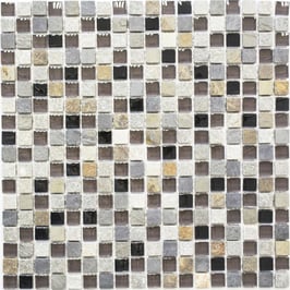 Mosaico Marmo Vetro 15mm Natural Slate