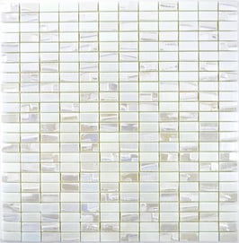 Mosaico ECO BRICK 12X25mm BIANCO 3D