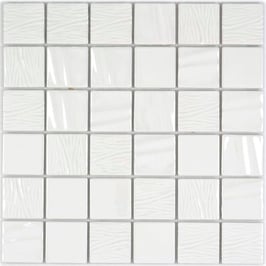 Mosaico 25mm GAKU Bianco spacco