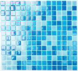 Mosaico 20mm Piscina Mix Blu Azzurro