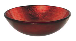 LAVABO IN VETRO FOGLIA ORO diam.42cm.