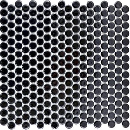 Mosaico Bottone NERO MAT
