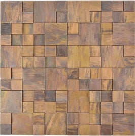 Mosaico Opus 3D in Metallo Rame
