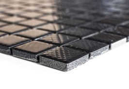 Mosaico PURO NERO STRUTTURATO 23 LUC