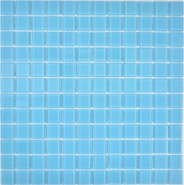 Mosaico AZZURRO Vetro Trasparente lucido