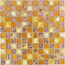 Mosaico vetro 23mm Conchiglia Rame
