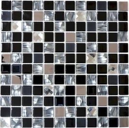 Mosaico 23mm in Vetro Cristallo Black
