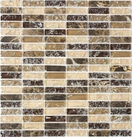Mosaico Marmo Vetro 15/50mm Brick Broken Emperador
