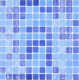 MOSAICO PURO POOL MIX AZUL 25mm