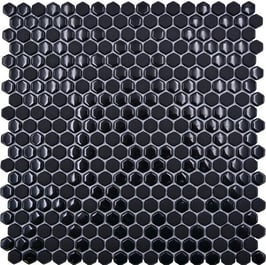 Mosaico Kuba ESAGONI 15mm BLACK