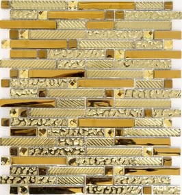 Mosaico Riflessi Brick Gold