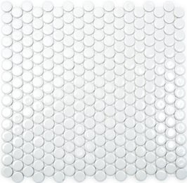 Mosaico Bottone BIANCO LUC