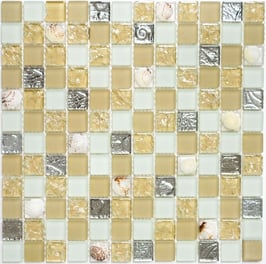Mosaico vetro 23mm Conchiglia Giallo